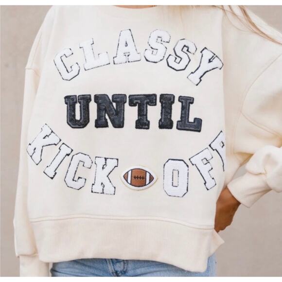 Judith March Classy Until Kickoff pullover - Picture 2 of 8